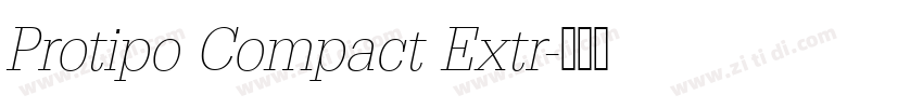 Protipo Compact Extr字体转换